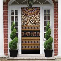 Cameroon Cheetah Toghu Pattern Door Cover