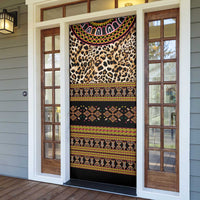 Cameroon Cheetah Toghu Pattern Door Cover