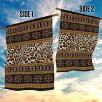 Cameroon Cheetah Toghu Pattern Garden Flag