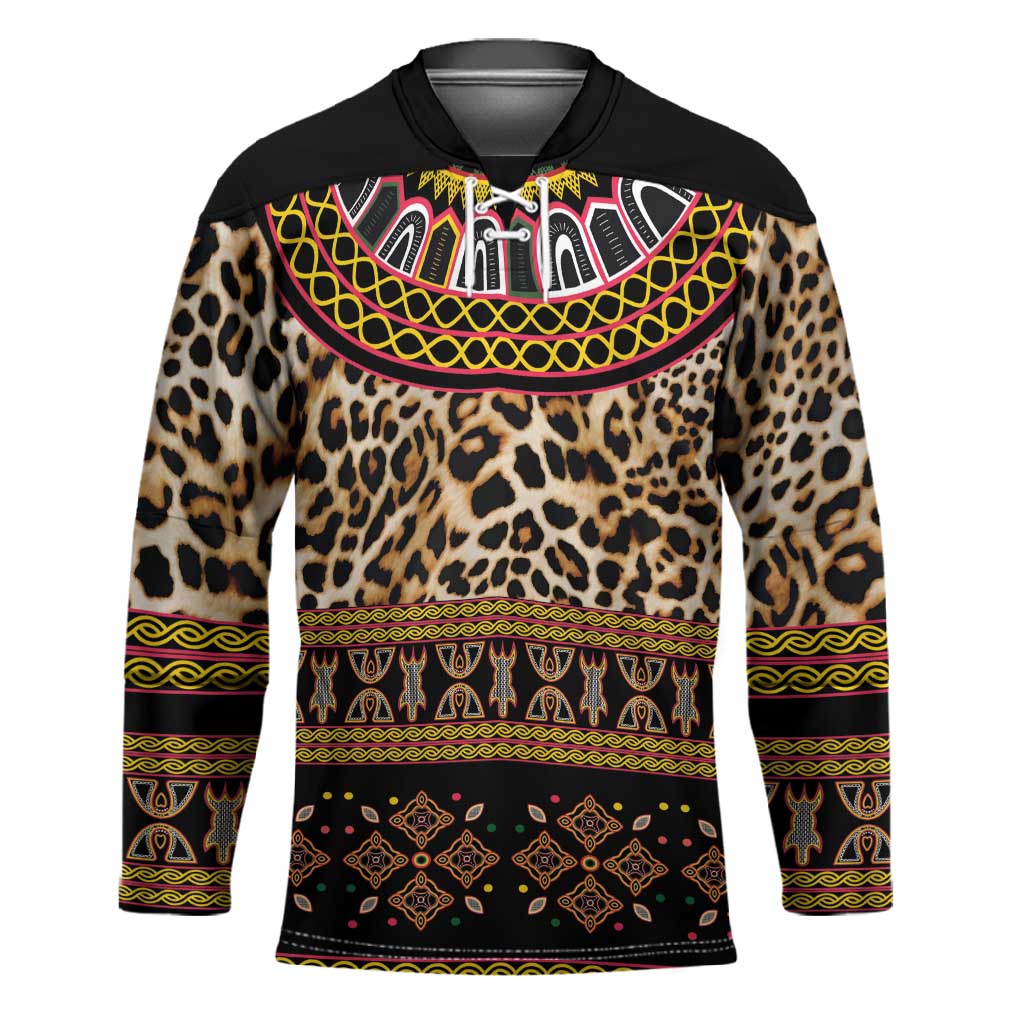 Cameroon Cheetah Toghu Pattern Hockey Jersey