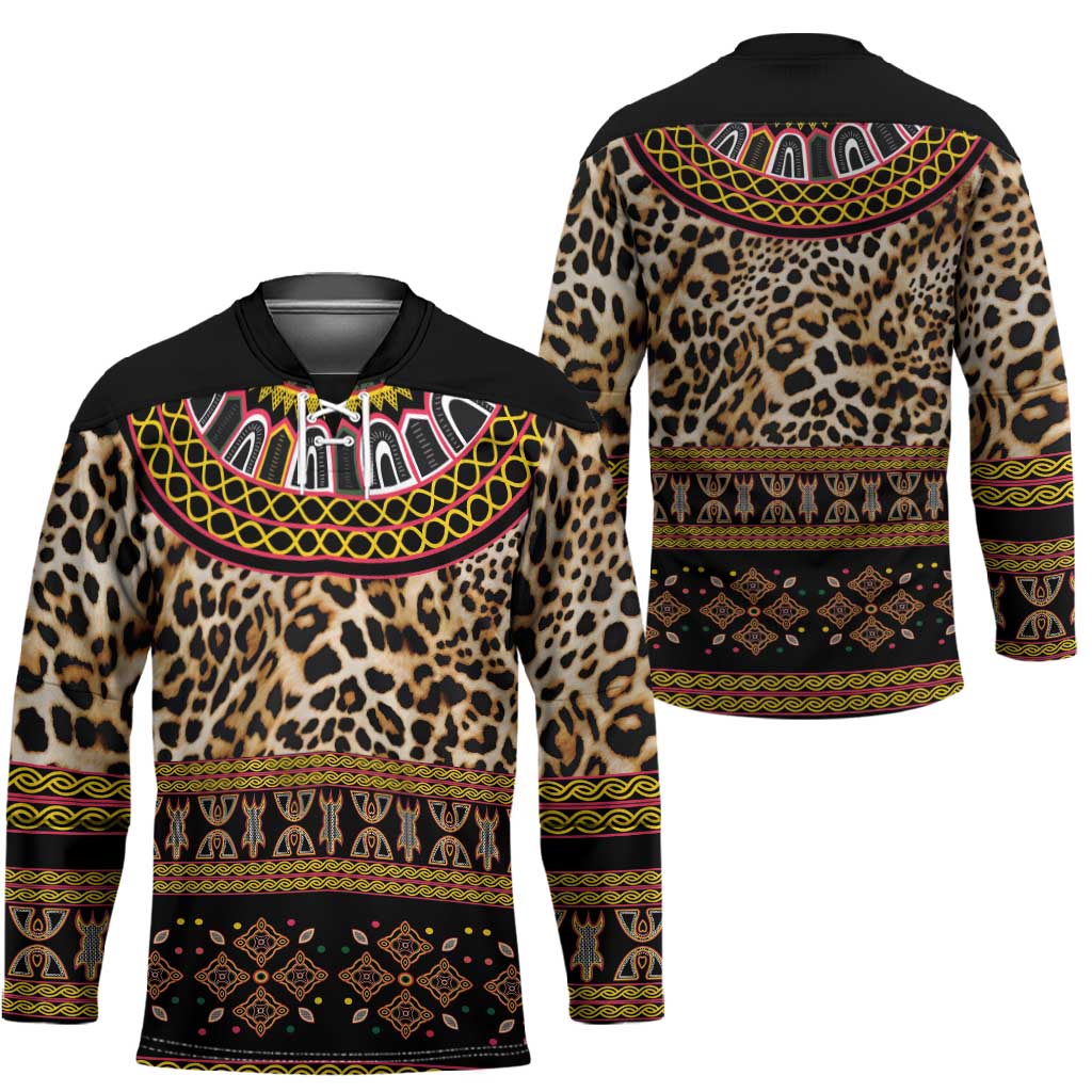 Cameroon Cheetah Toghu Pattern Hockey Jersey