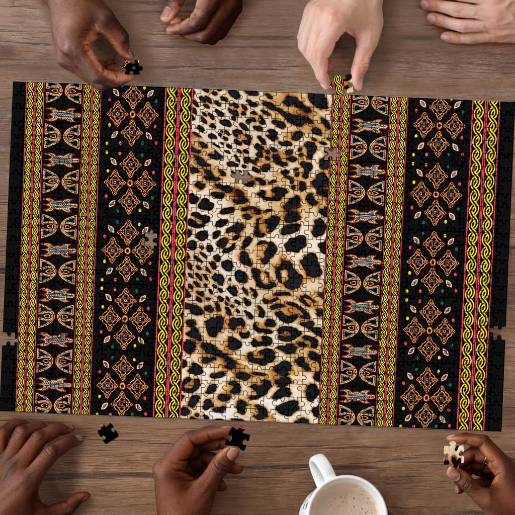 Cameroon Cheetah Toghu Pattern Puzzle