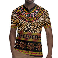 Cameroon Cheetah Toghu Pattern Rugby Jersey