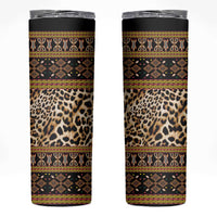Cameroon Cheetah Toghu Pattern Skinny Tumbler