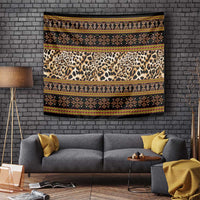 Cameroon Cheetah Toghu Pattern Tapestry