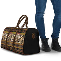Cameroon Cheetah Toghu Pattern Travel Bag