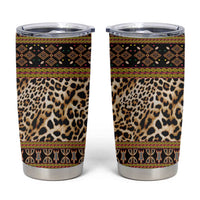 Cameroon Cheetah Toghu Pattern Tumbler Cup