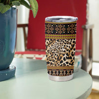 Cameroon Cheetah Toghu Pattern Tumbler Cup