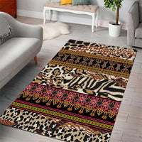 Cameroon Toghu Area Rug Wild Animal Skins Seamless Pattern