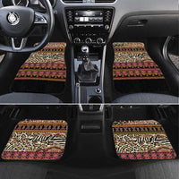 Cameroon Toghu Car Mats Wild Animal Skins Seamless Pattern