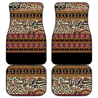 Cameroon Toghu Car Mats Wild Animal Skins Seamless Pattern