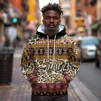 Cameroon Toghu Hoodie Wild Animal Skins Seamless Pattern