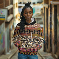 Cameroon Toghu Hoodie Wild Animal Skins Seamless Pattern
