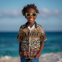 Cameroon Toghu Kid Hawaiian Shirt Wild Animal Skins Seamless Pattern