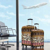 Cameroon Toghu Luggage Cover Wild Animal Skins Seamless Pattern