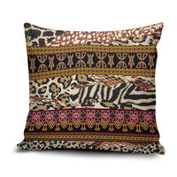 Cameroon Toghu Pillow Cover Wild Animal Skins Seamless Pattern