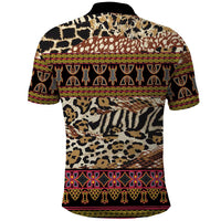 Cameroon Toghu Polo Shirt Wild Animal Skins Seamless Pattern