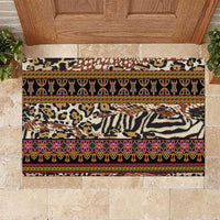 Cameroon Toghu Rubber Doormat Wild Animal Skins Seamless Pattern