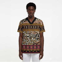 Cameroon Toghu Scrub Top Wild Animal Skins Seamless Pattern