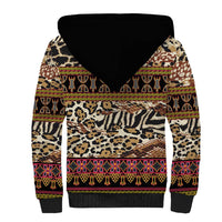 Cameroon Toghu Sherpa Hoodie Wild Animal Skins Seamless Pattern