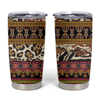 Cameroon Toghu Tumbler Cup Wild Animal Skins Seamless Pattern