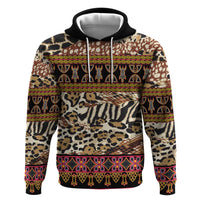 Cameroon Toghu Zip Hoodie Wild Animal Skins Seamless Pattern