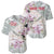 Personalized Japanese Shirasagi Bird Baseball Jersey Sakura and Hibiscus Polynesian Pattern LT9 - Wonder Print Shop