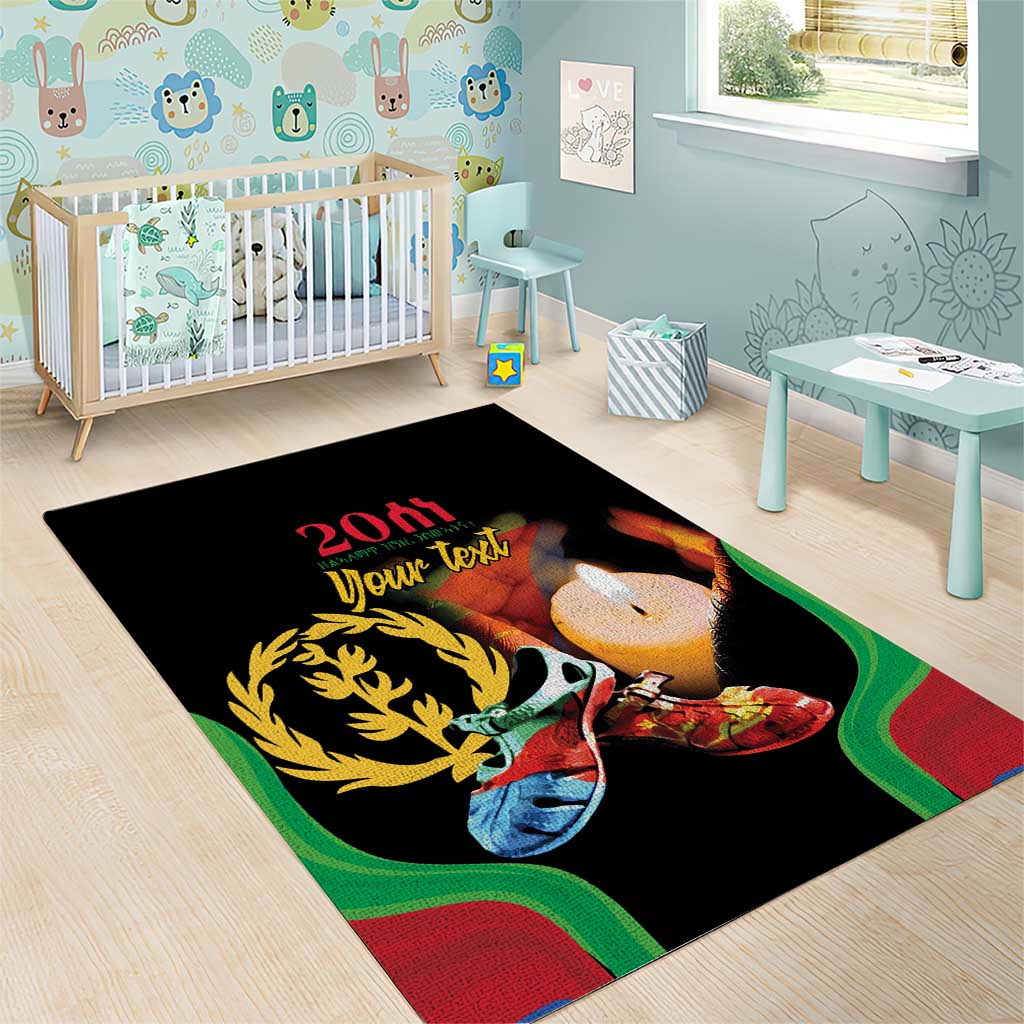 Personalized Eritrea Maelti Siwuat Area Rug Shida Shoes Glory To Our Martyrs Eritrea LT9 - Wonder Print Shop