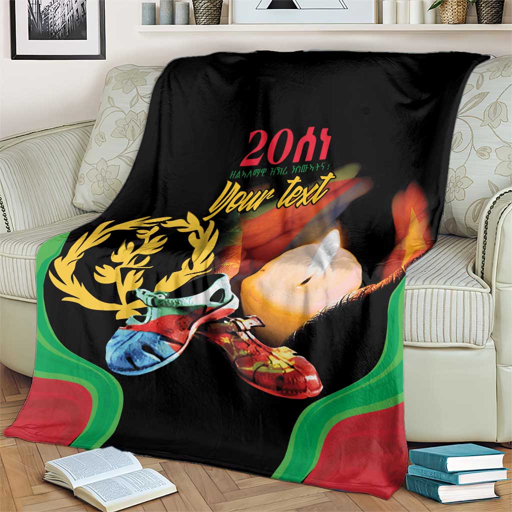 Personalized Eritrea Maelti Siwuat Blanket Shida Shoes Glory To Our Martyrs Eritrea
