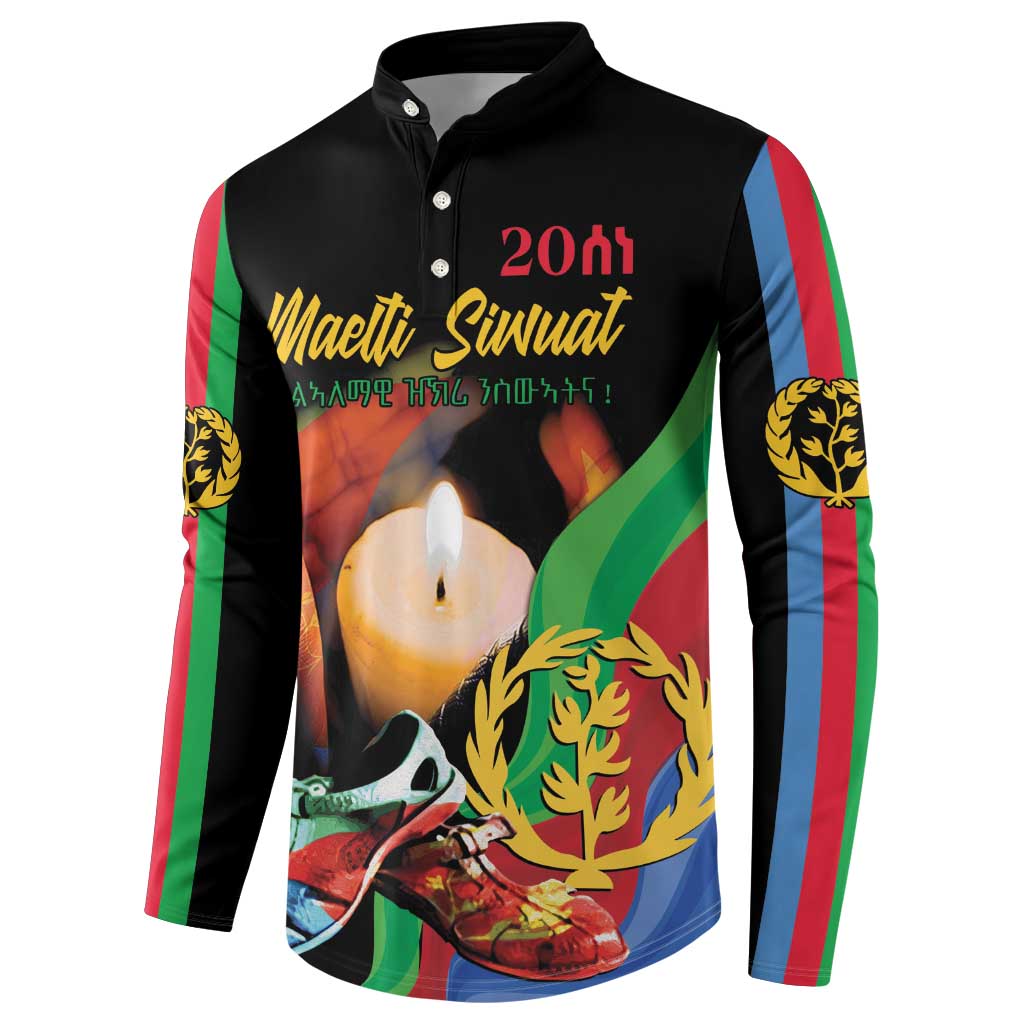 Personalized Eritrea Maelti Siwuat Button Sweatshirt Shida Shoes Glory To Our Martyrs Eritrea LT9 - Wonder Print Shop