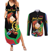 Personalized Eritrea Maelti Siwuat Couples Matching Summer Maxi Dress and Long Sleeve Button Shirt Shida Shoes Glory To Our Martyrs Eritrea LT9 - Wonder Print Shop