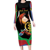 Personalized Eritrea Maelti Siwuat Family Matching Long Sleeve Bodycon Dress and Hawaiian Shirt Shida Shoes Glory To Our Martyrs Eritrea LT9 - Wonder Print Shop