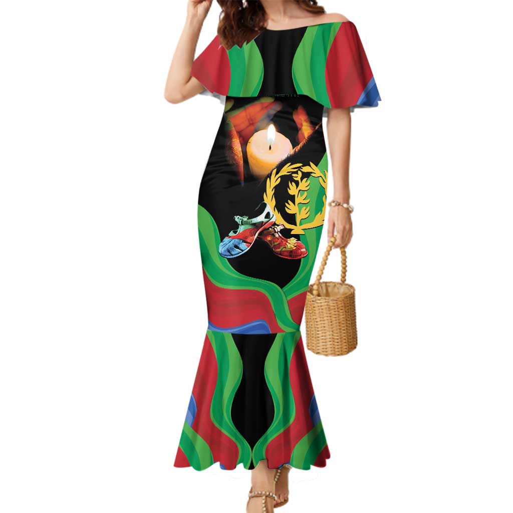 Personalized Eritrea Maelti Siwuat Family Matching Mermaid Dress and Hawaiian Shirt Shida Shoes Glory To Our Martyrs Eritrea LT9 - Wonder Print Shop