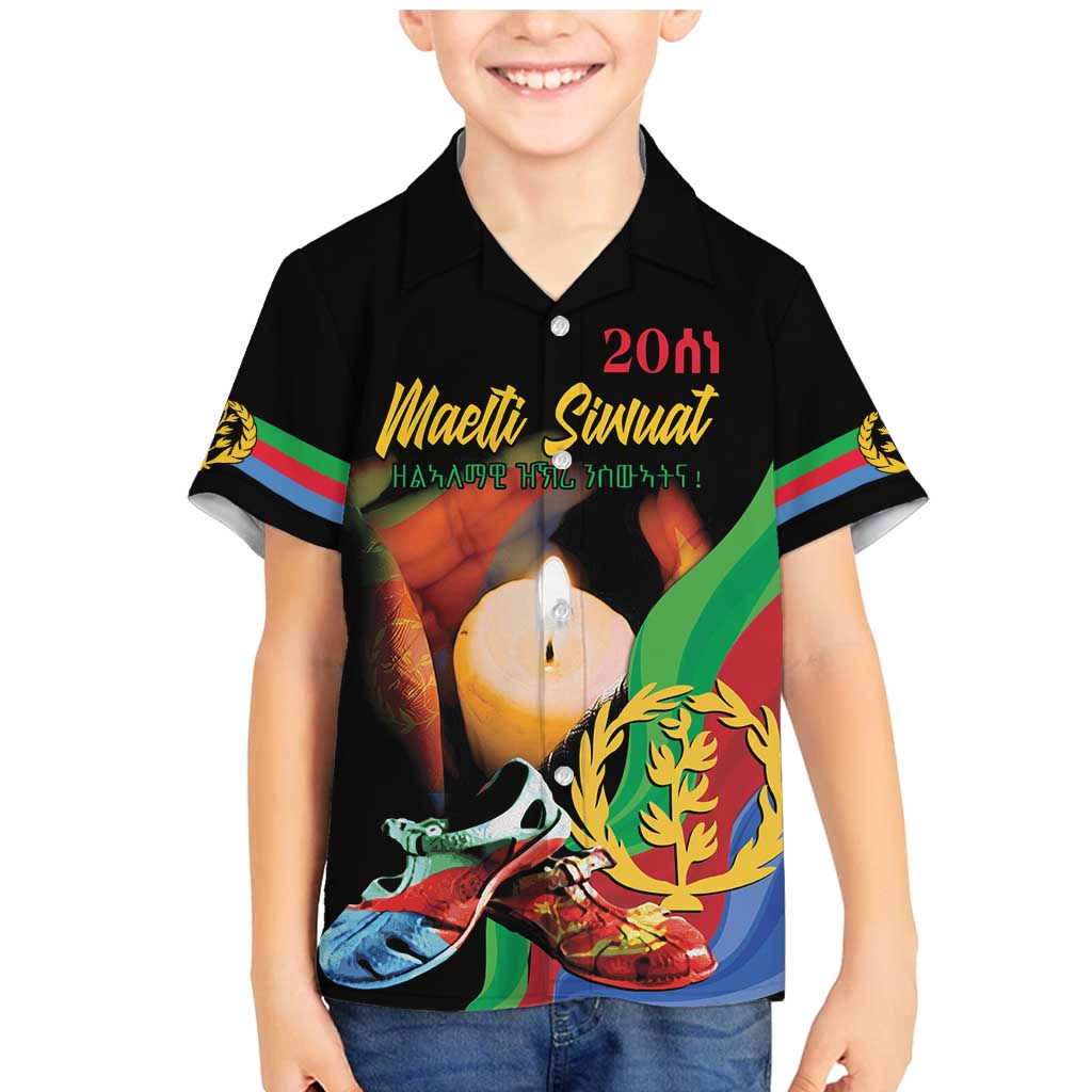 Personalized Eritrea Maelti Siwuat Family Matching Mermaid Dress and Hawaiian Shirt Shida Shoes Glory To Our Martyrs Eritrea LT9 - Wonder Print Shop