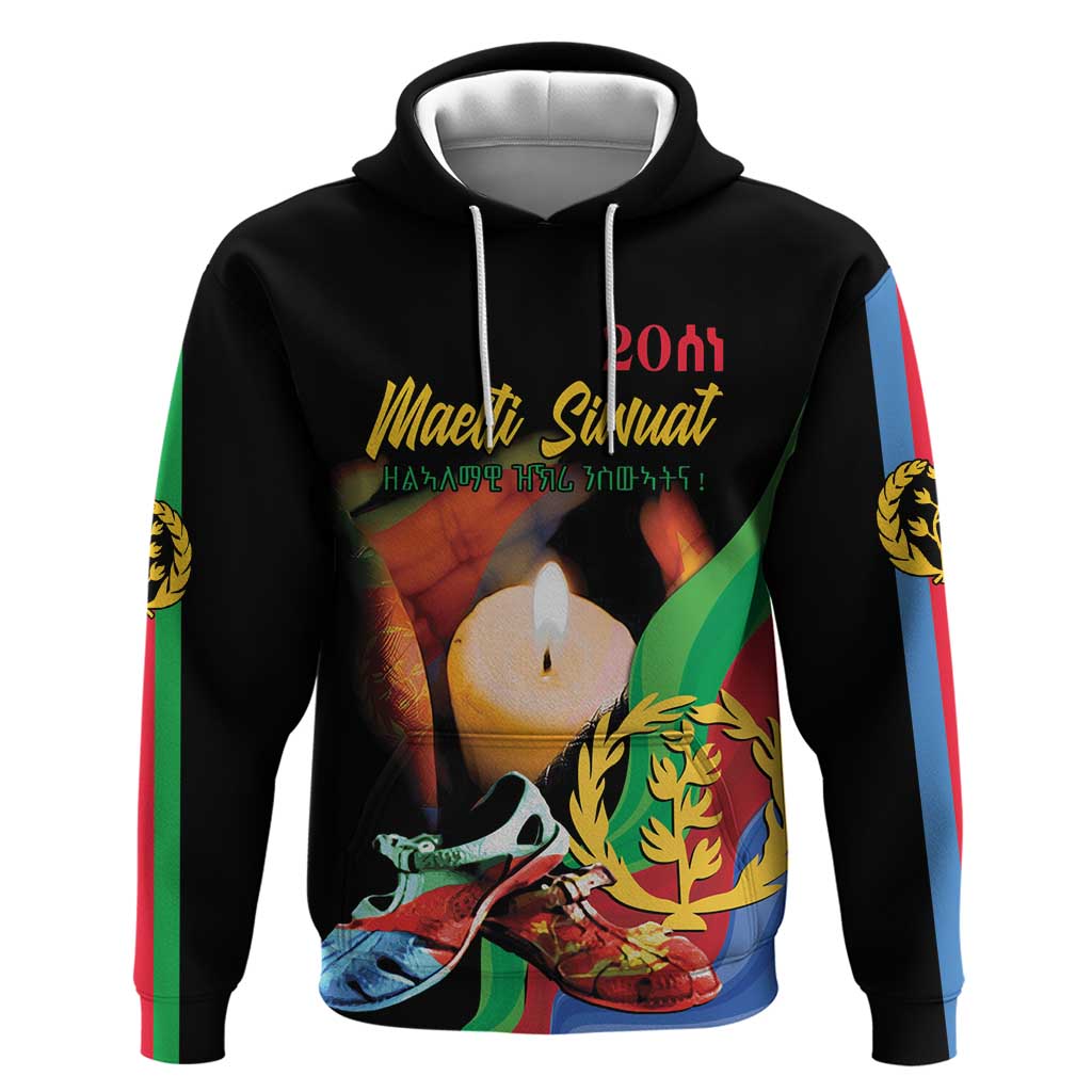 Personalized Eritrea Maelti Siwuat Hoodie Shida Shoes Glory To Our Martyrs Eritrea - Wonder Print Shop