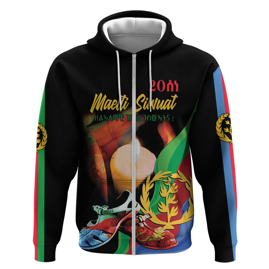 Personalized Eritrea Maelti Siwuat Hoodie Shida Shoes Glory To Our Martyrs Eritrea - Wonder Print Shop