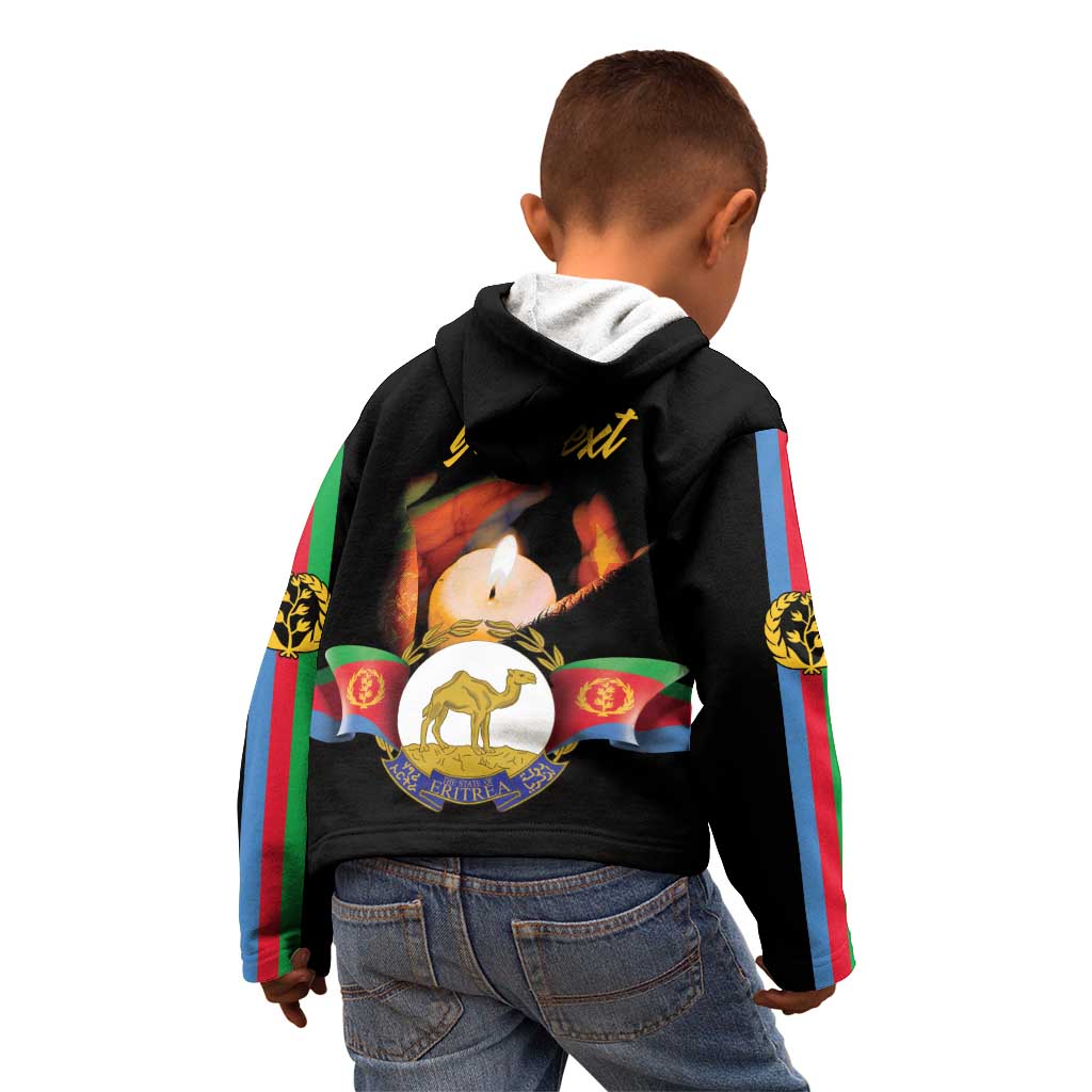 Personalized Eritrea Maelti Siwuat Kid Hoodie Shida Shoes Glory To Our Martyrs Eritrea - Wonder Print Shop