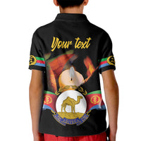 Personalized Eritrea Maelti Siwuat Kid Polo Shirt Shida Shoes Glory To Our Martyrs Eritrea - Wonder Print Shop