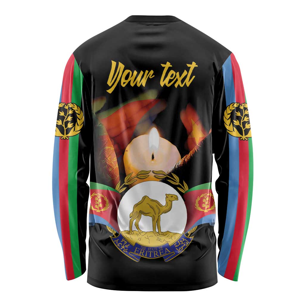 Personalized Eritrea Maelti Siwuat Long Sleeve Shirt Shida Shoes Glory To Our Martyrs Eritrea - Wonder Print Shop