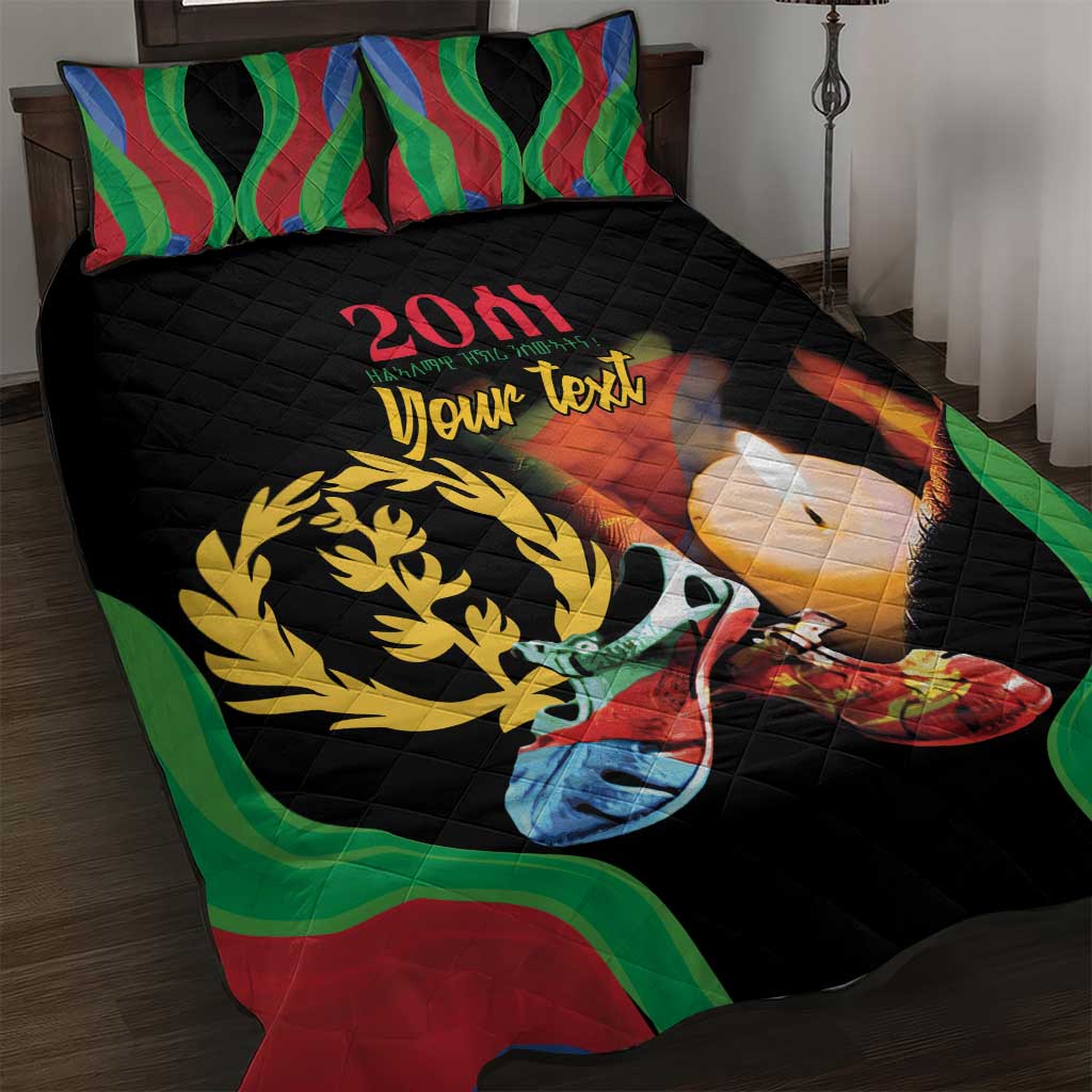 Personalized Eritrea Maelti Siwuat Quilt Bed Set Shida Shoes Glory To Our Martyrs Eritrea - Wonder Print Shop