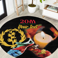 Personalized Eritrea Maelti Siwuat Round Carpet Shida Shoes Glory To Our Martyrs Eritrea