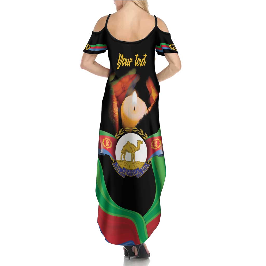 Personalized Eritrea Maelti Siwuat Summer Maxi Dress Shida Shoes Glory To Our Martyrs Eritrea - Wonder Print Shop