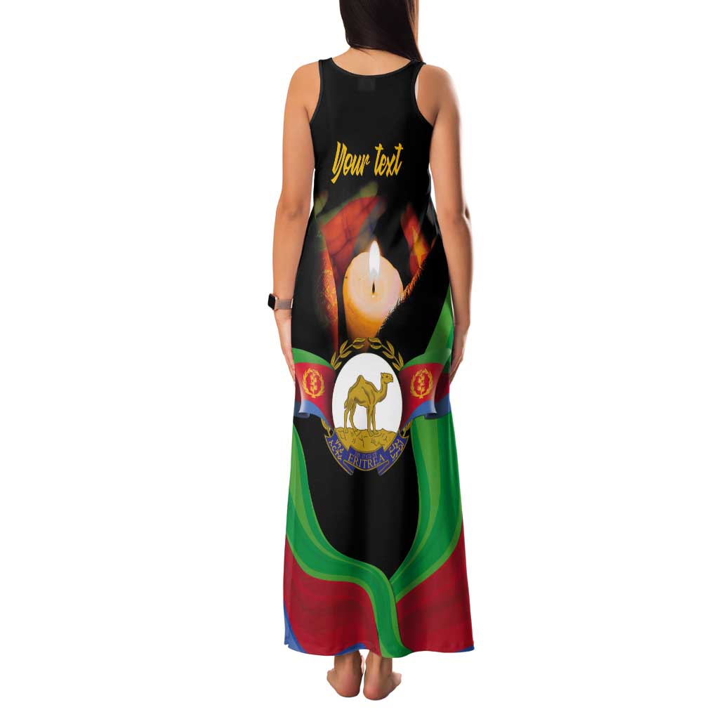 Personalized Eritrea Maelti Siwuat Tank Maxi Dress Shida Shoes Glory To Our Martyrs Eritrea - Wonder Print Shop