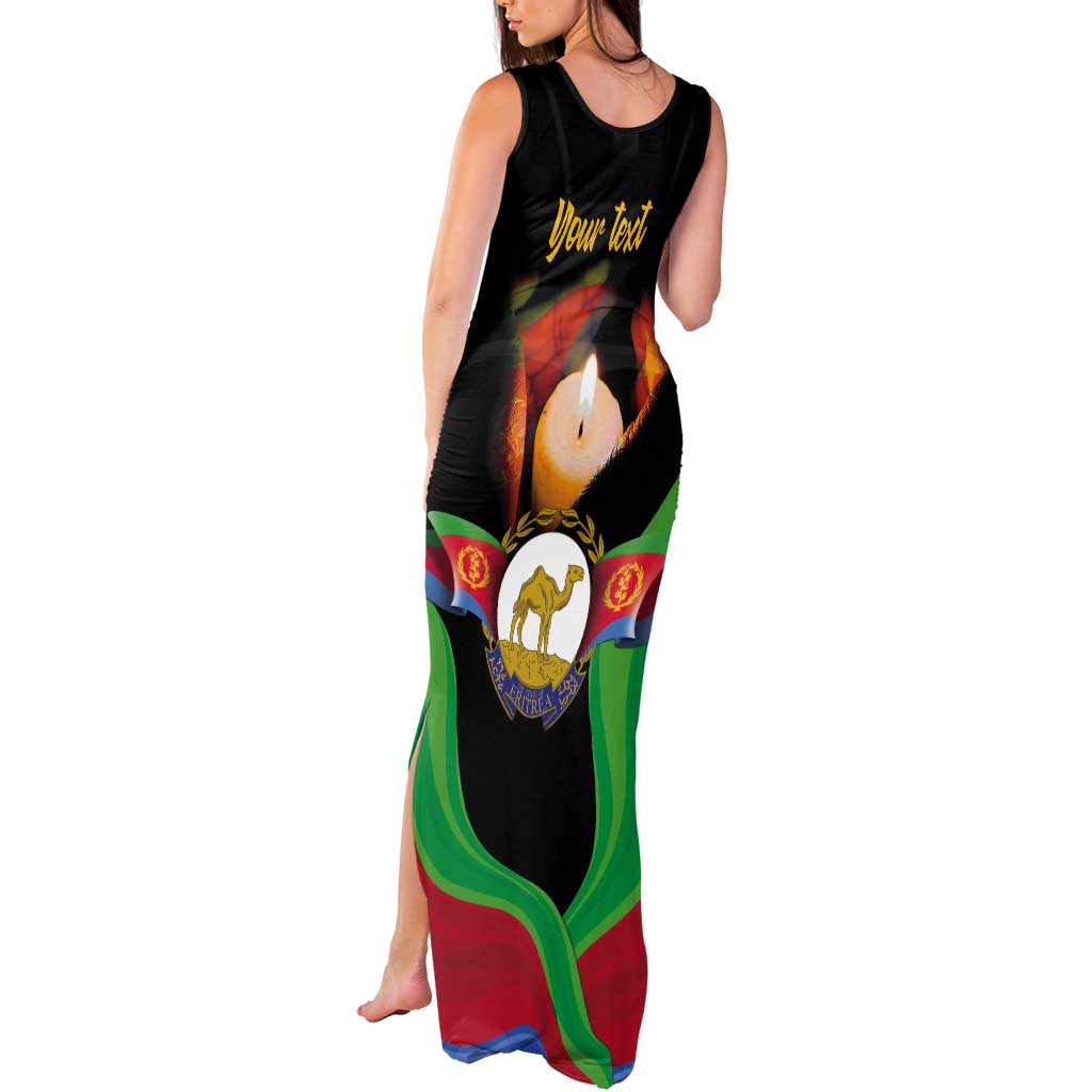 Personalized Eritrea Maelti Siwuat Tank Maxi Dress Shida Shoes Glory To Our Martyrs Eritrea - Wonder Print Shop