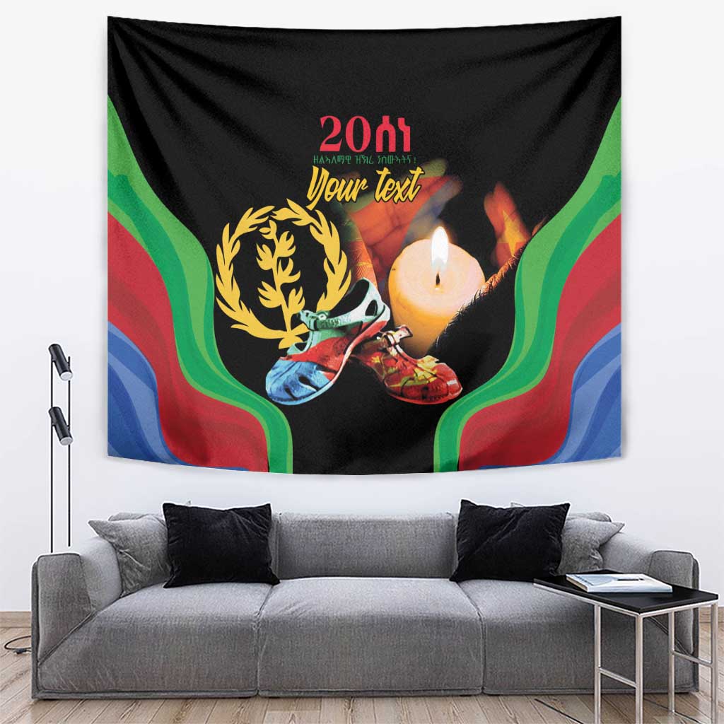 Personalized Eritrea Maelti Siwuat Tapestry Shida Shoes Glory To Our Martyrs Eritrea - Wonder Print Shop