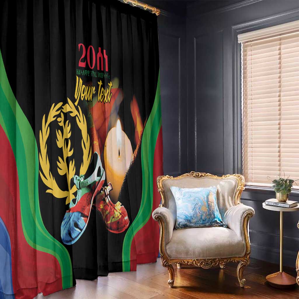 Personalized Eritrea Maelti Siwuat Window Curtain Shida Shoes Glory To Our Martyrs Eritrea - Wonder Print Shop