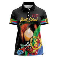 Personalized Eritrea Maelti Siwuat Women Polo Shirt Shida Shoes Glory To Our Martyrs Eritrea - Wonder Print Shop
