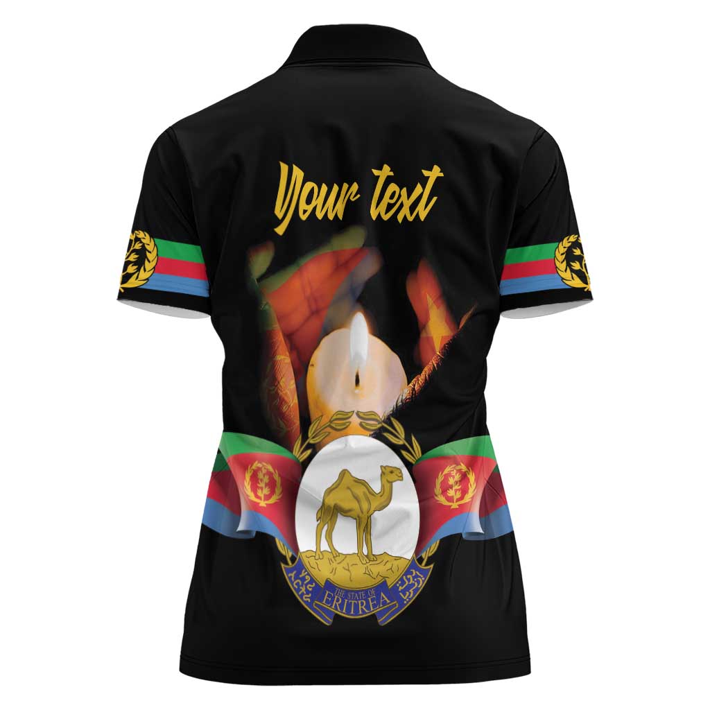 Personalized Eritrea Maelti Siwuat Women Polo Shirt Shida Shoes Glory To Our Martyrs Eritrea - Wonder Print Shop