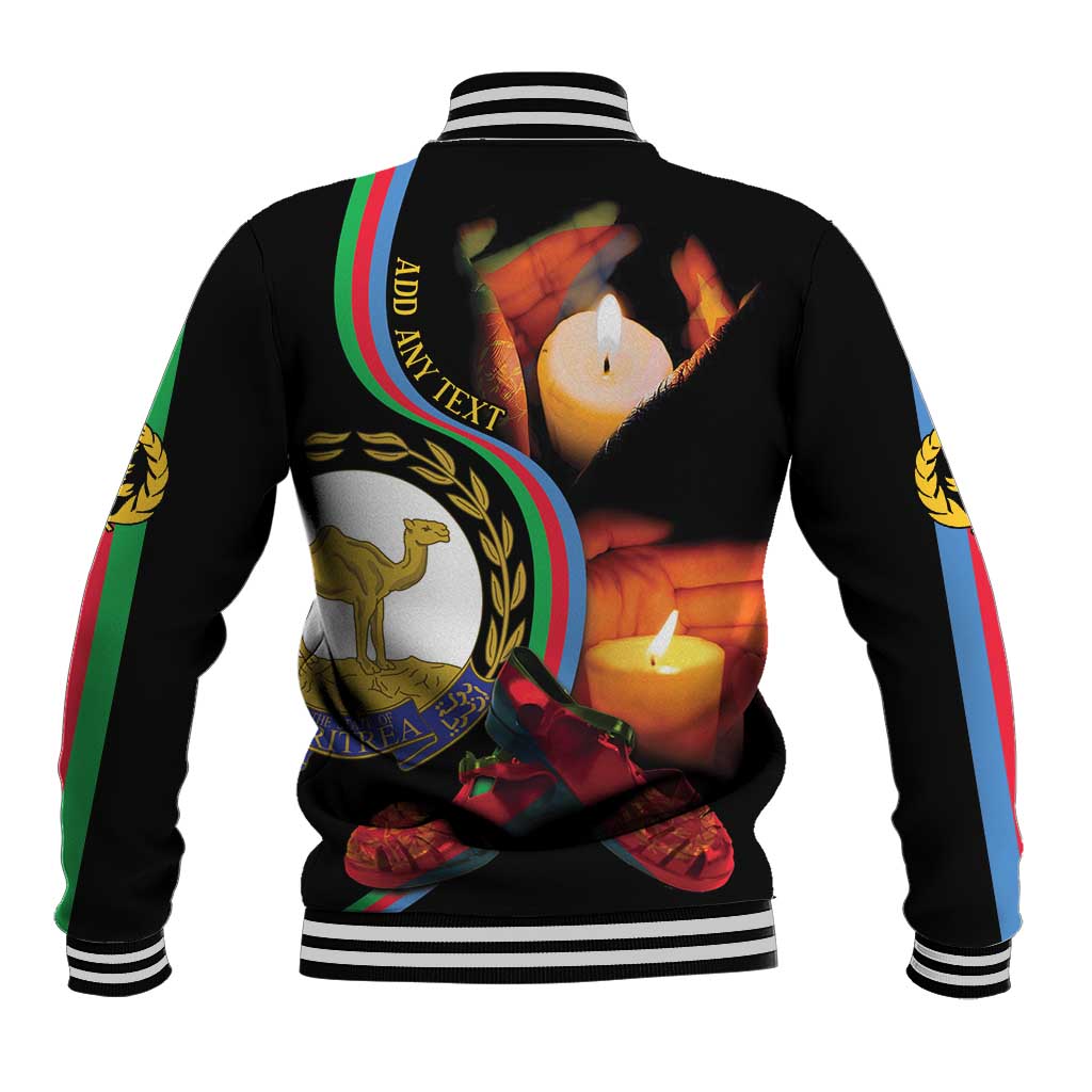 Personalized Eritrea Maelti Siwuat Baseball Jacket Candle Vigil Glory To Our Martyrs Eritrea LT9 - Wonder Print Shop