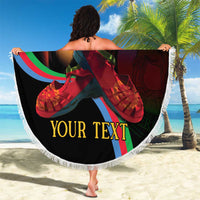 Personalized Eritrea Maelti Siwuat Beach Blanket Candle Vigil Glory To Our Martyrs Eritrea LT9 - Wonder Print Shop